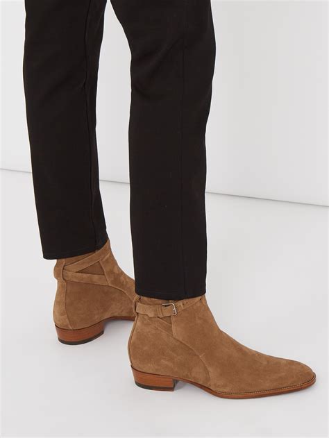 tan ysl boots men|saint laurent boots for men.